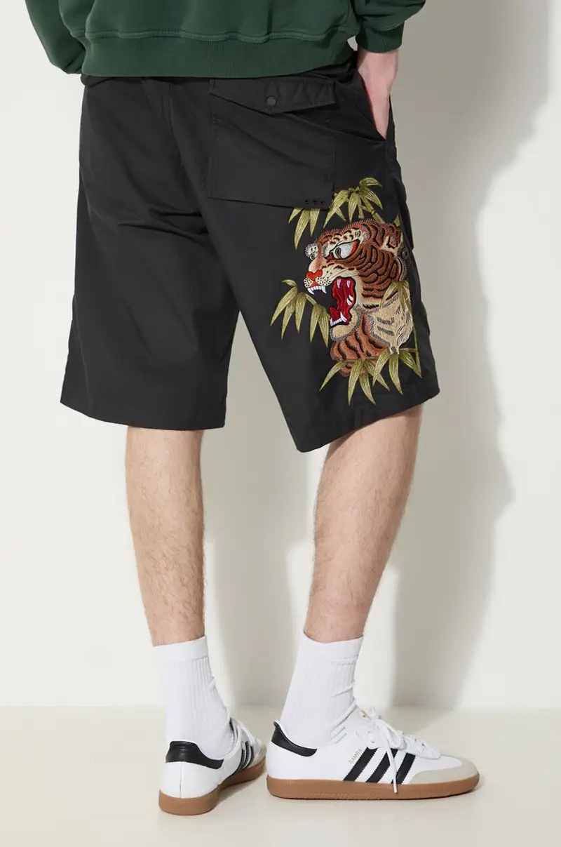pantaloncini Maha Tiger Loose Snoshorts uomo colore nero 5099.BLACK