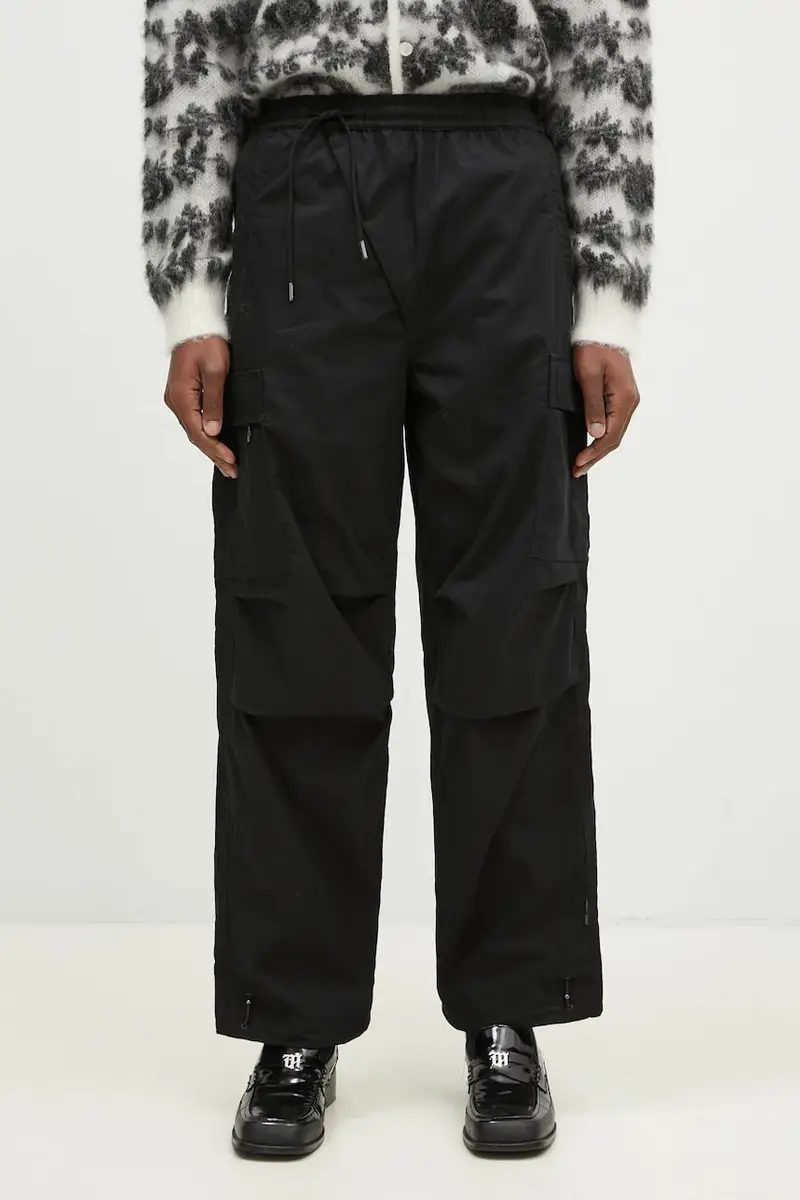pantaloni in cotone Asym Cargo Track Pants colore nero 5307.BLACK