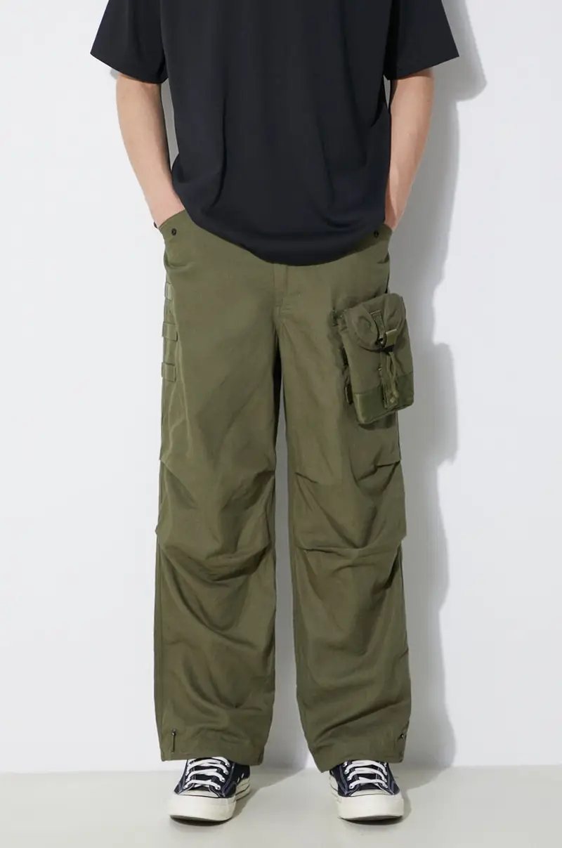 pantaloni M.A.L.I.C.E. M51 Cargo Pants Cotton Hemp Twill 28 uomo colore verde 5051.OLIVE