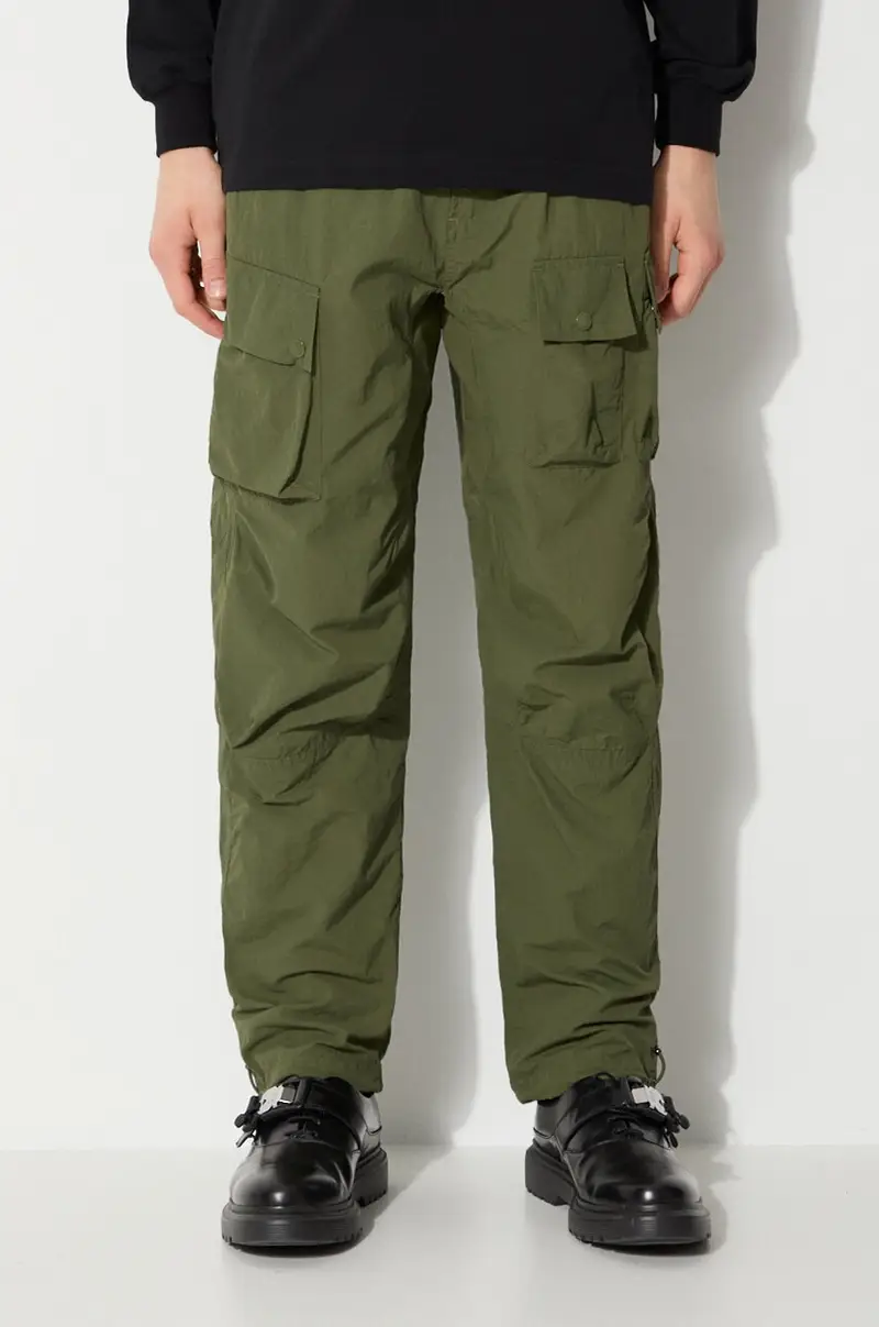 pantaloni Veg Dyed Cargo Track Pants Japanese uomo colore verde 5040.OLIVE