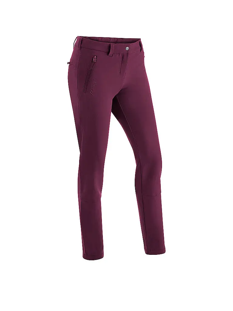Pantaloni da trekking da donna Helga Slim rosso scuro | 42