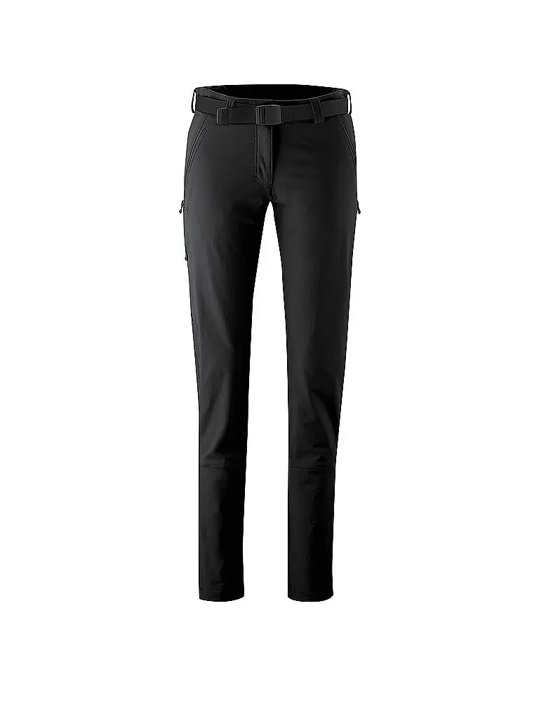 Pantaloni da trekking da donna Lana Slim nero | 44 (kurz)