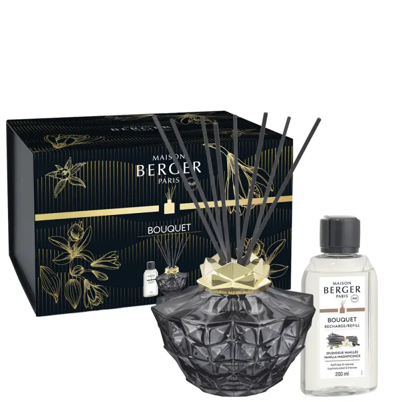 Bouquet Parfumé Cofanetto Bouquet KALI Noir - Splendeur Vanillée - Diffusori di profumo