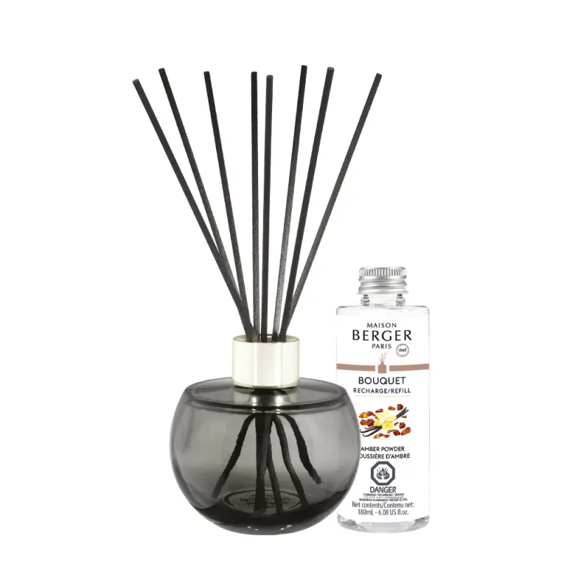 Bouquet Parfumé Coffret Bouquet Holly Gris Mousse - Diffusori di profumo miniatura 2