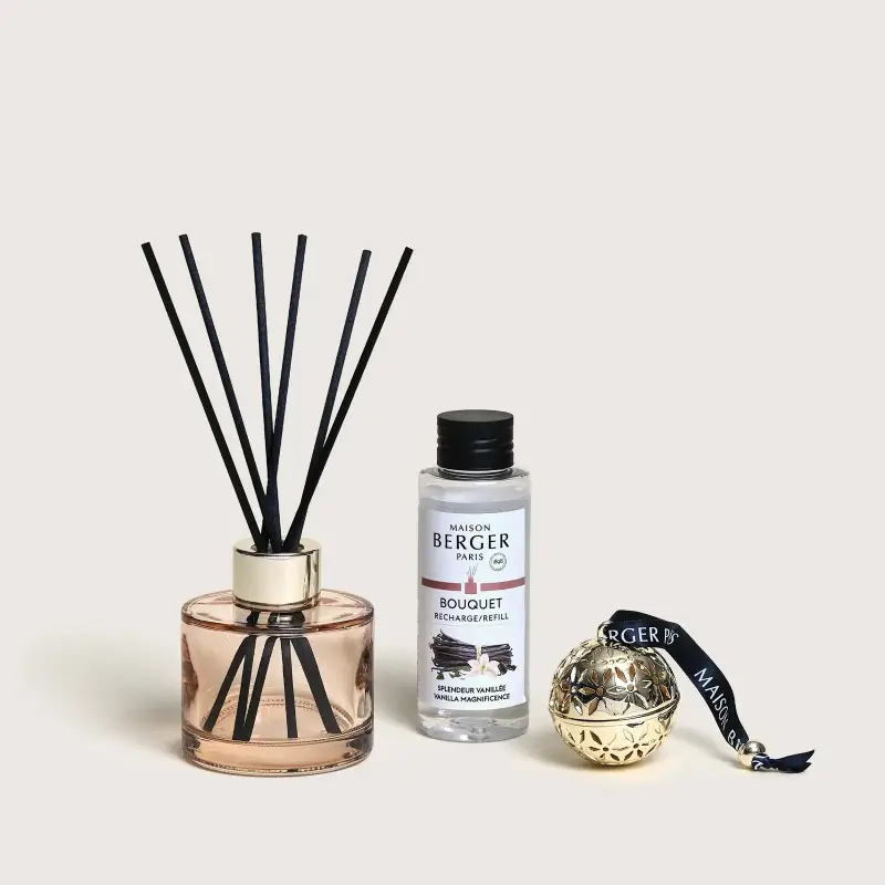 Bouquet Parfumé POMELIS - Box Piccoli Tesori Mini Bouquet + Ceramica Splendeur Vanillée - Diffusori di profumo, Profumo casa miniatura 2