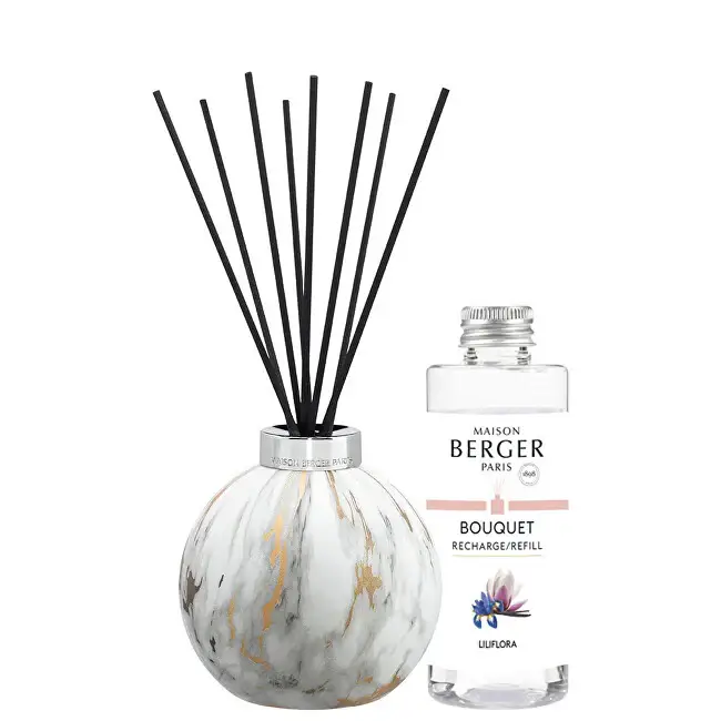 Set regalo diffusore di aromi Marbrure White + Liliflora ricarica 180 ml