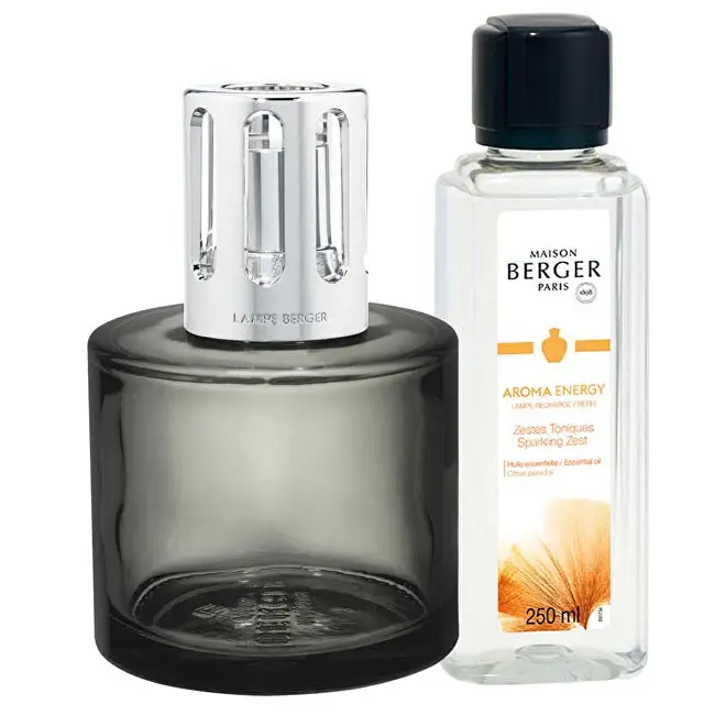 Set regalo lampada catalitica Aroma Energy grigio + ricarica Fresh tonic 250 ml