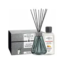 Set vintage piramide (verde ) - Set regalo diffusore di aromi + ricarica - 200 ml