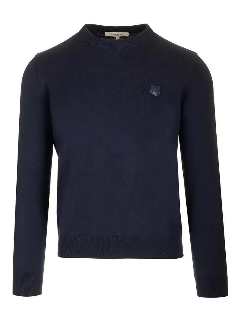 Bold Fox Head Patch Jumper normale Blu