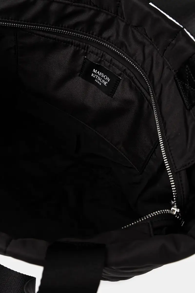 borsa Chevron Quilted Large Tote colore nero PM05104WB0043 miniatura 5