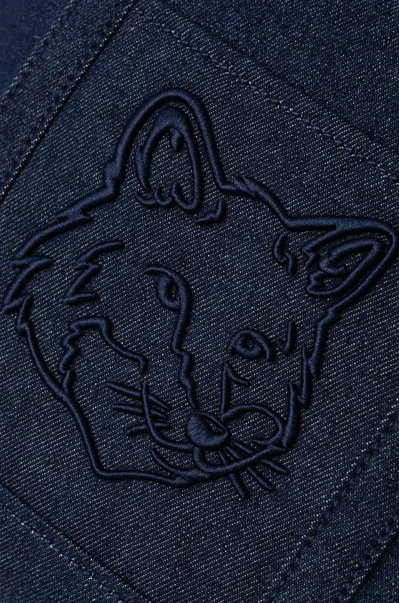 borsa Fox Head Small Tote colore blu navy LW05103WD4020 miniatura 4