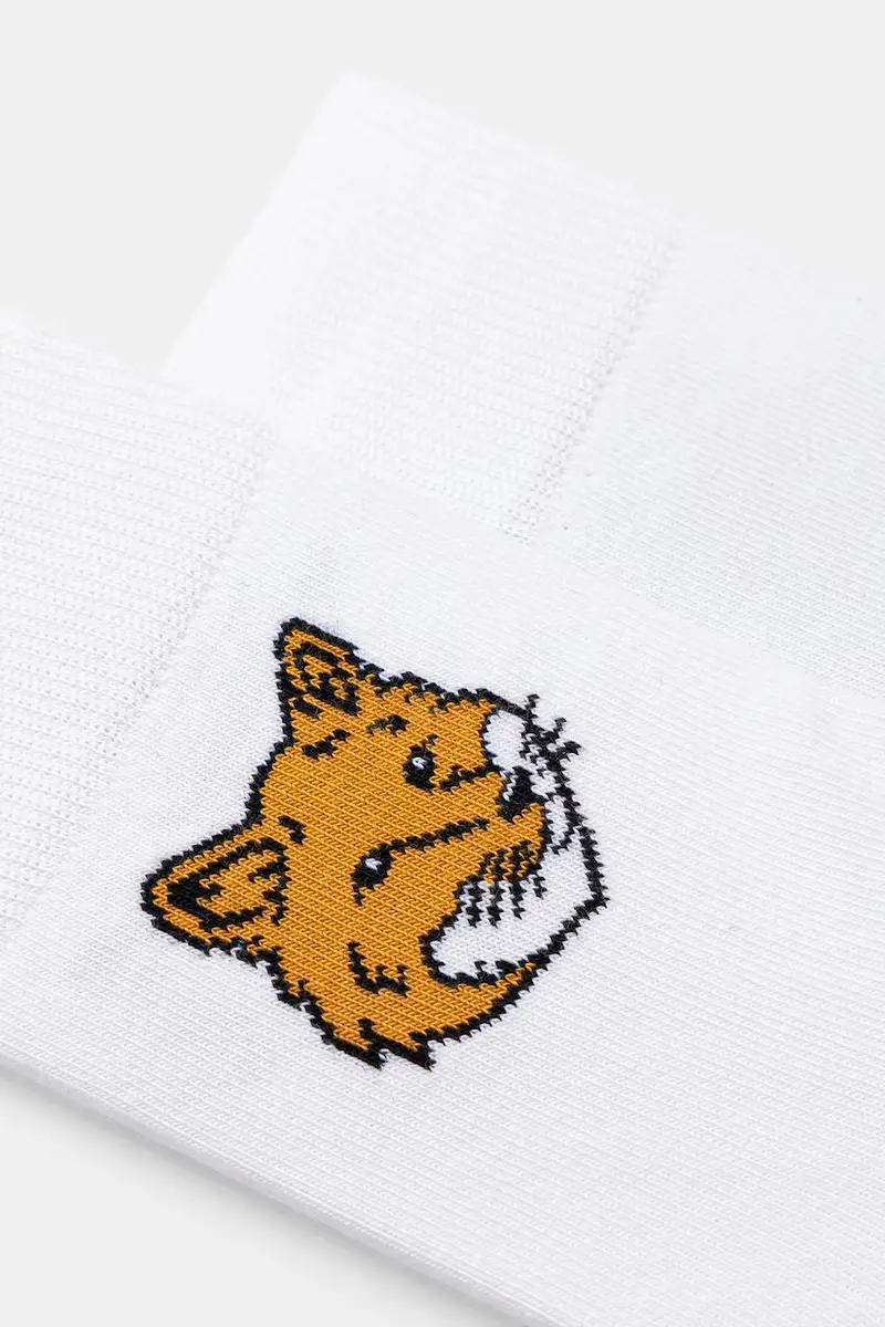 calzini Fox Head colore bianco MM06402KT0010 miniatura 2