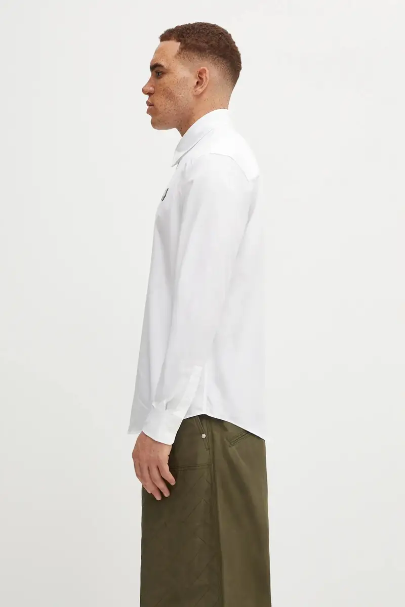 camicia in cotone Bold Fox Head Casual uomo colore bianco MM00412WC0026 miniatura 2