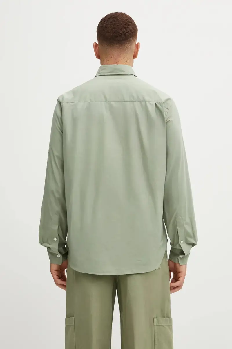 camicia in cotone Bold Fox Head Relaxed uomo colore verde MM00403WC5042 miniatura 3