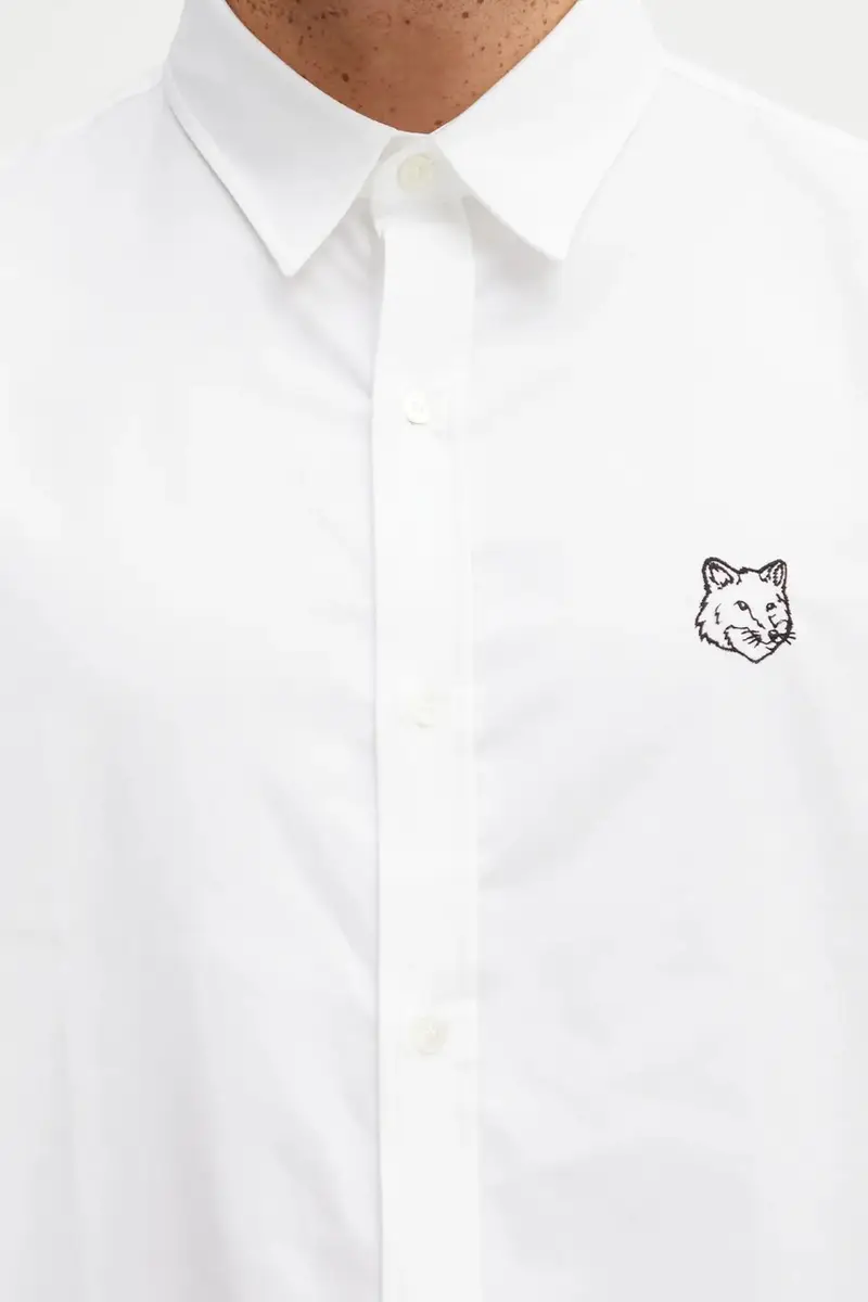 camicia in cotone Contour Fox Head Skate uomo colore bianco MM00405WC5012 miniatura 4