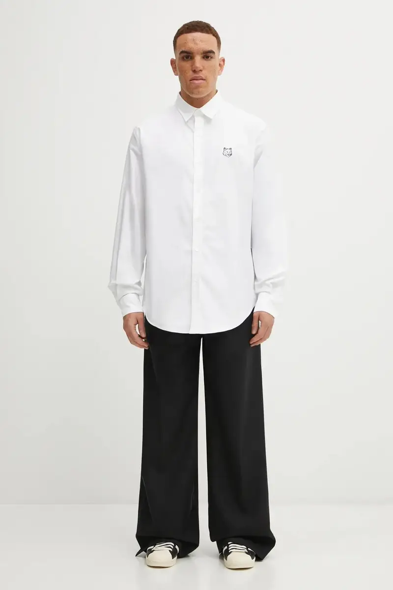 camicia in cotone Contour Fox Head Skate uomo colore bianco MM00405WC5012 miniatura 5