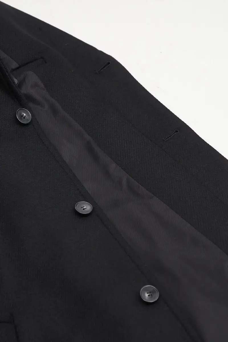 cappotto in lana Tailored colore nero PM02205WM2030 miniatura 4