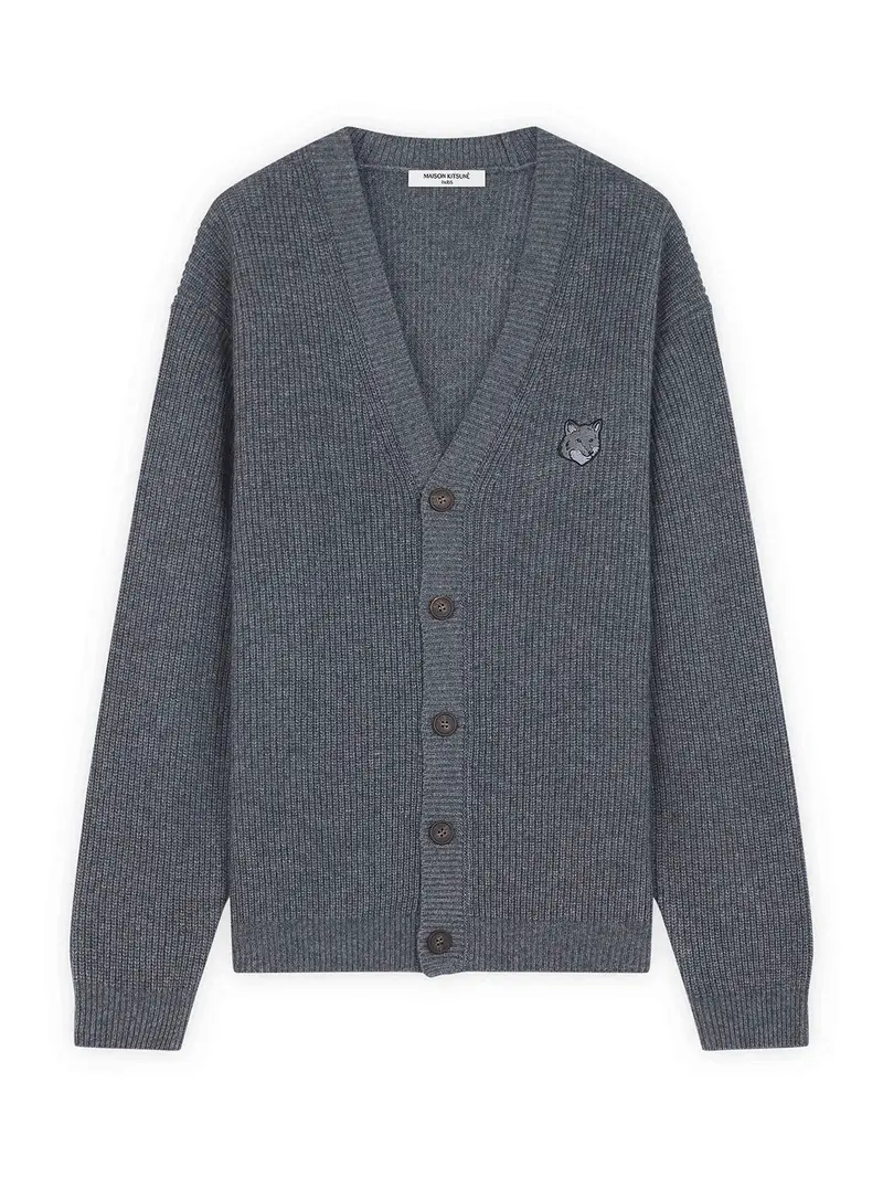 Maison Kitsune Cardigan Grigio 3859389