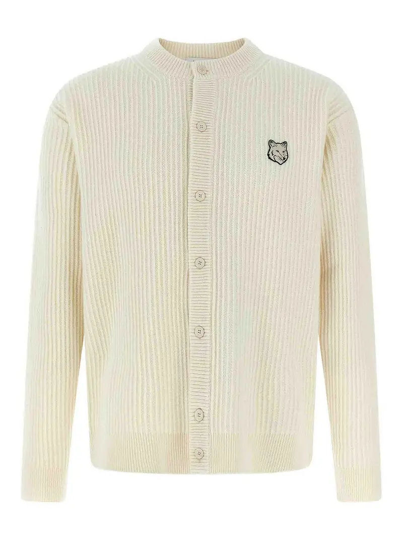 Maison Kitsune Cardigan Bianco 3855485