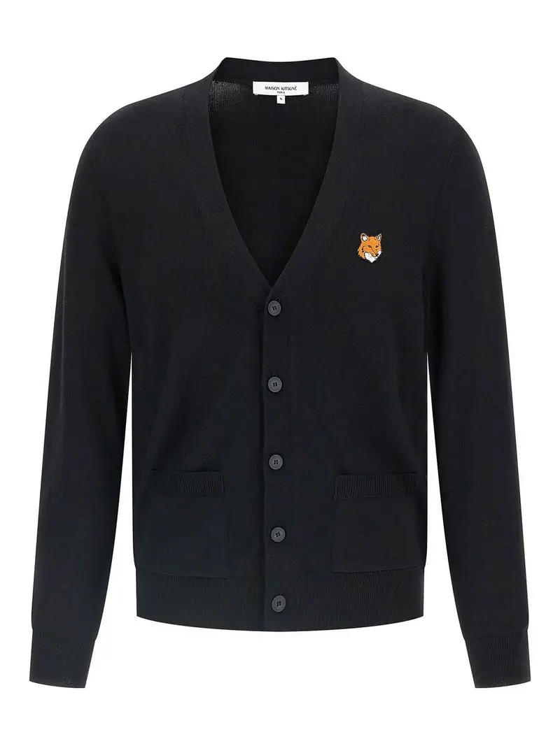 Maison Kitsune Cardigan Nero 3867534