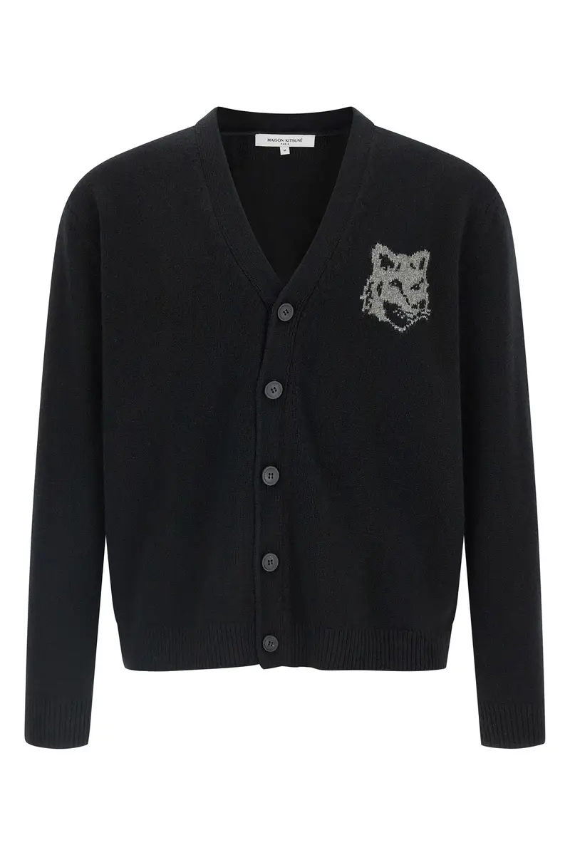 Maison Kitsune Cardigan Nero 3831977