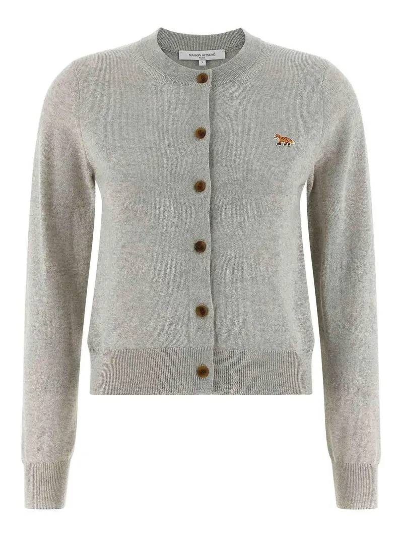 Maison Kitsune Cardigan Grigio 3296252