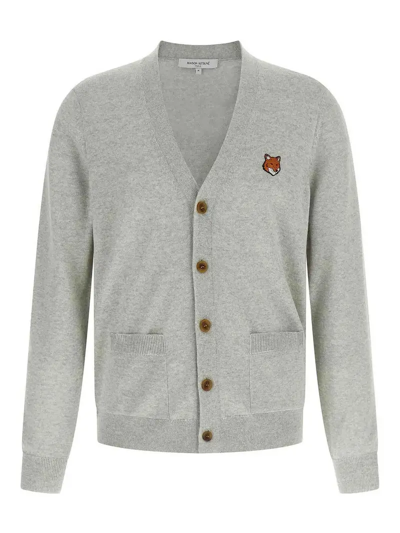 Maison Kitsune Cardigan Grigio 3860045