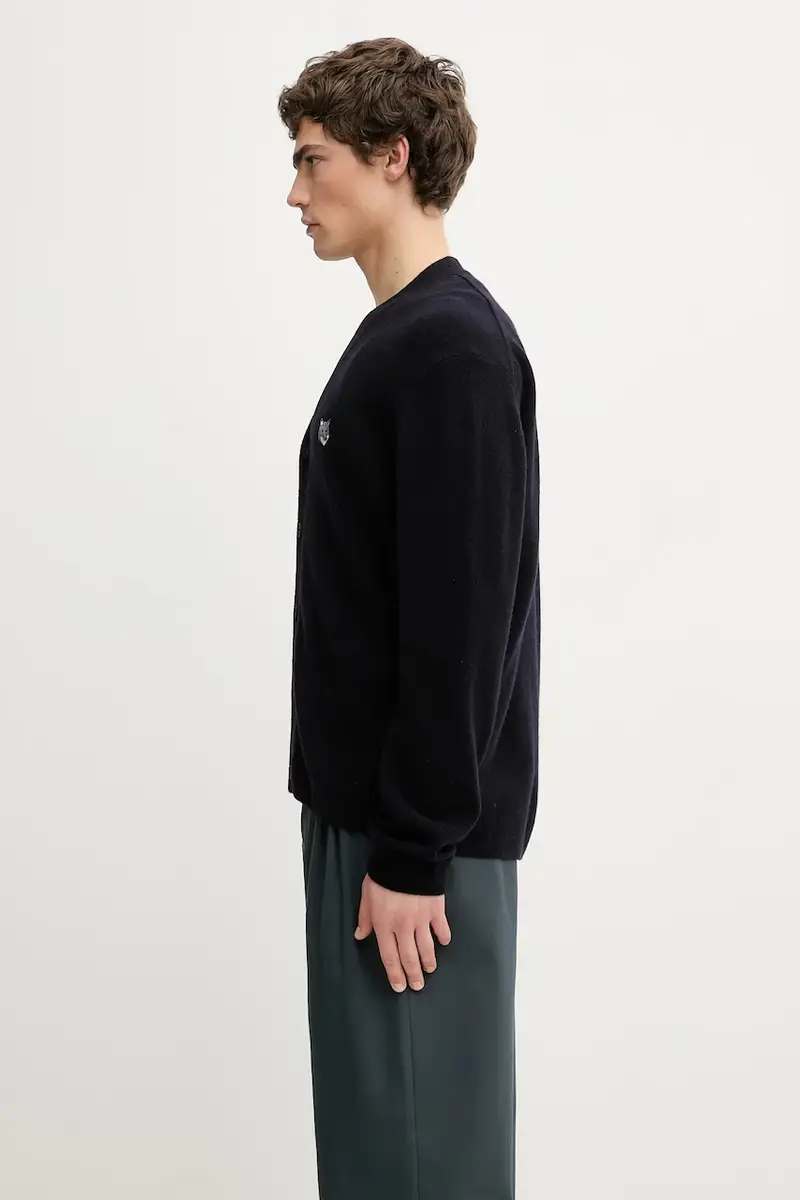 Maison Kitsune Cardigan Uomo Blu 3527893 miniatura 2