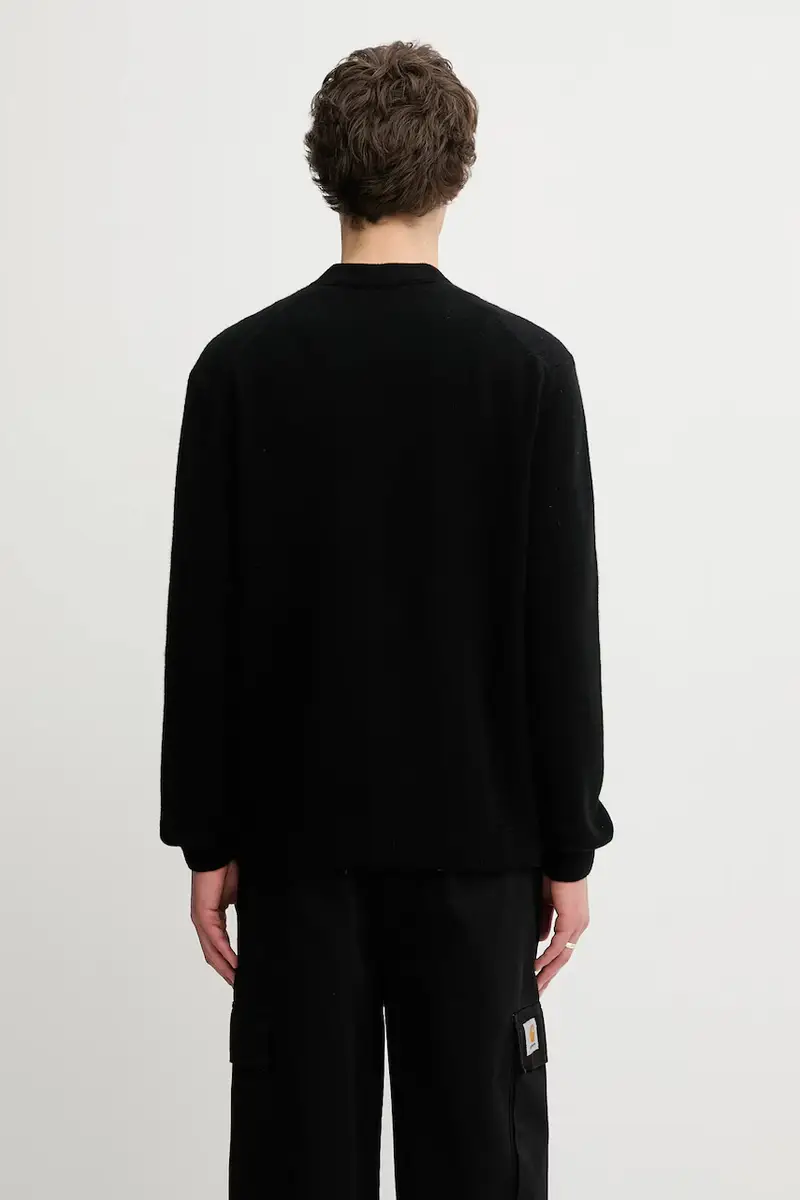 Maison Kitsune Cardigan Uomo Nero 3528135 miniatura 3