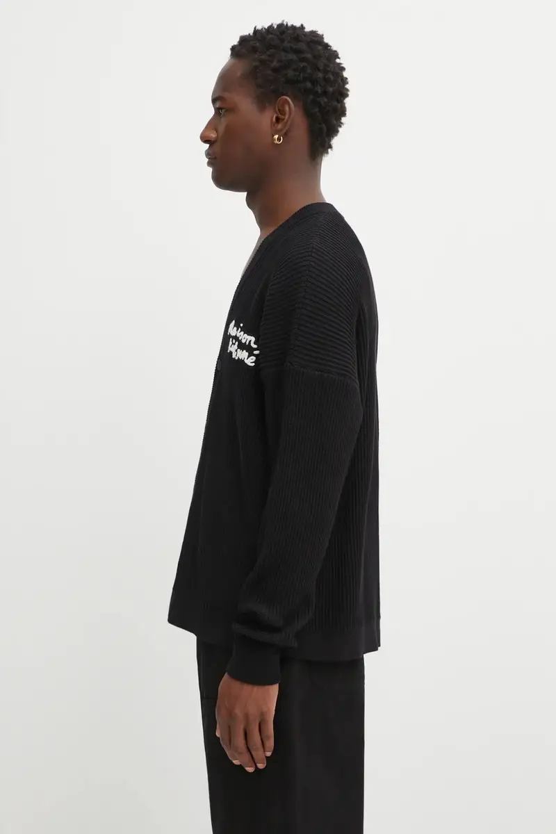 Maison Kitsune Cardigan Uomo Nero 2809776 miniatura 2
