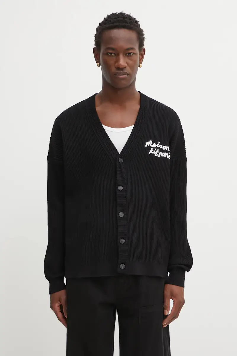 Maison Kitsune Cardigan Uomo Nero 2809776