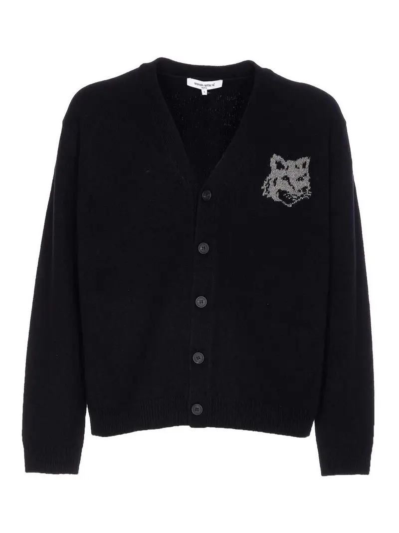 Maison Kitsune Cardigan Nero 3867050