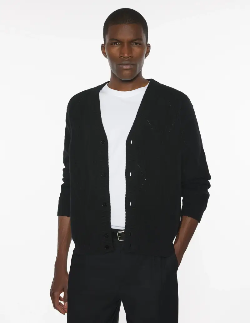 Maison Kitsune Cardigan Nero 2996323