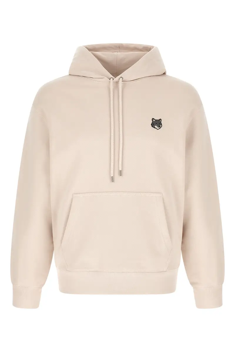Felpa Con Cappuccio Fox Head Beige