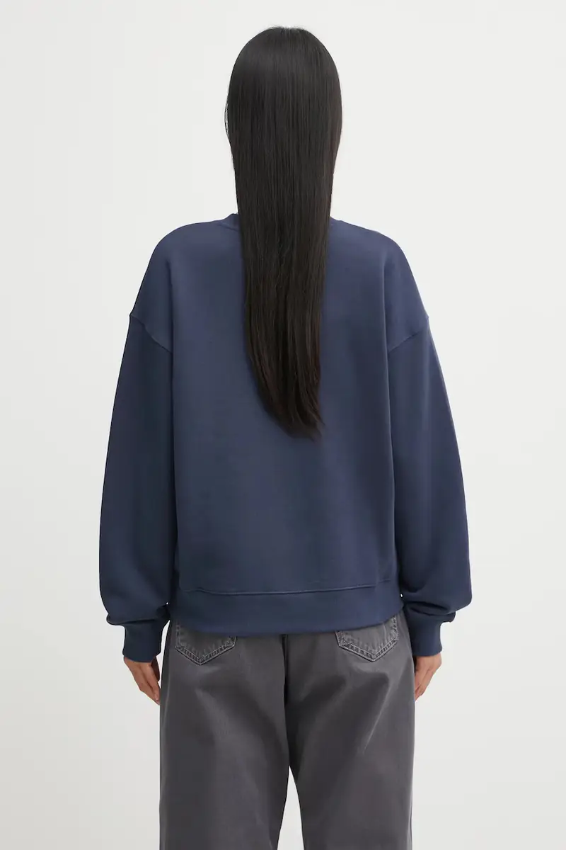 felpa in cotone Bold Fox Head Patch donna colore blu navy MW00315KM0321 miniatura 3