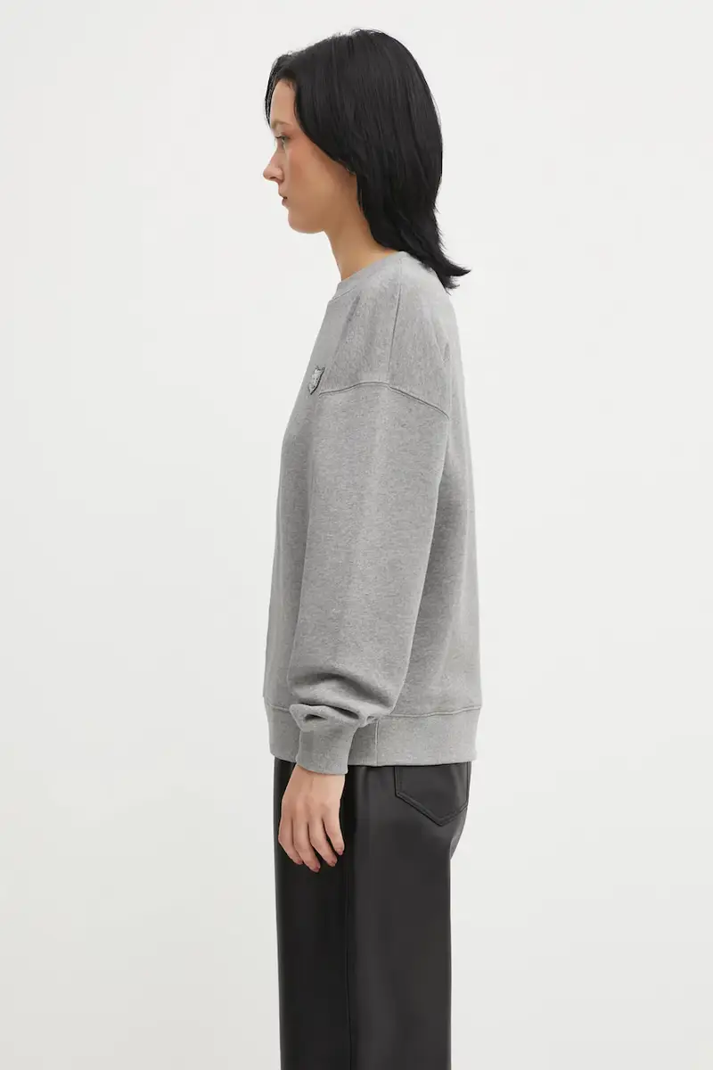 felpa in cotone Bold Fox Head Patch donna colore grigio MW00315KM0321 miniatura 2