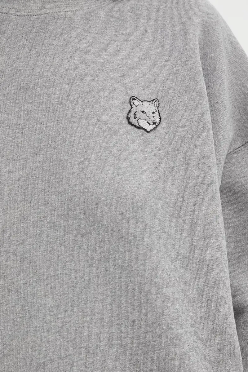 felpa in cotone Bold Fox Head Patch donna colore grigio MW00315KM0321 miniatura 4