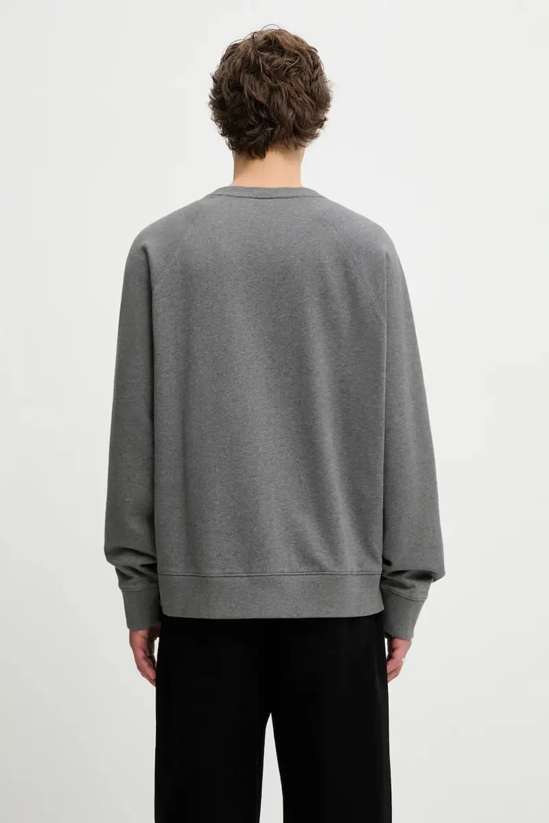 felpa in cotone Bold Fox Head Patch Oversize Sweatshirt uomo colore nero MM00304KM0001 Grigio miniatura 3