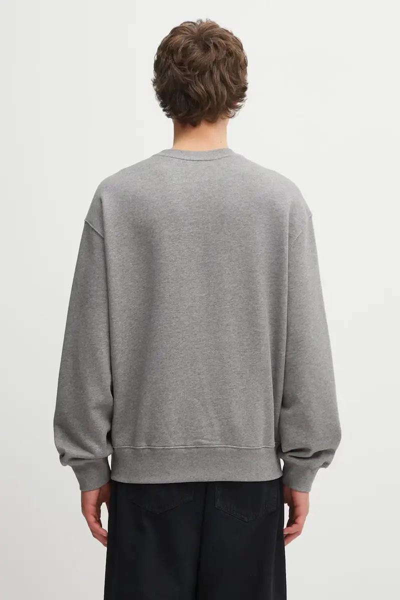 felpa in cotone Fox Head Comfort uomo colore grigio PM00304KM0341 miniatura 3