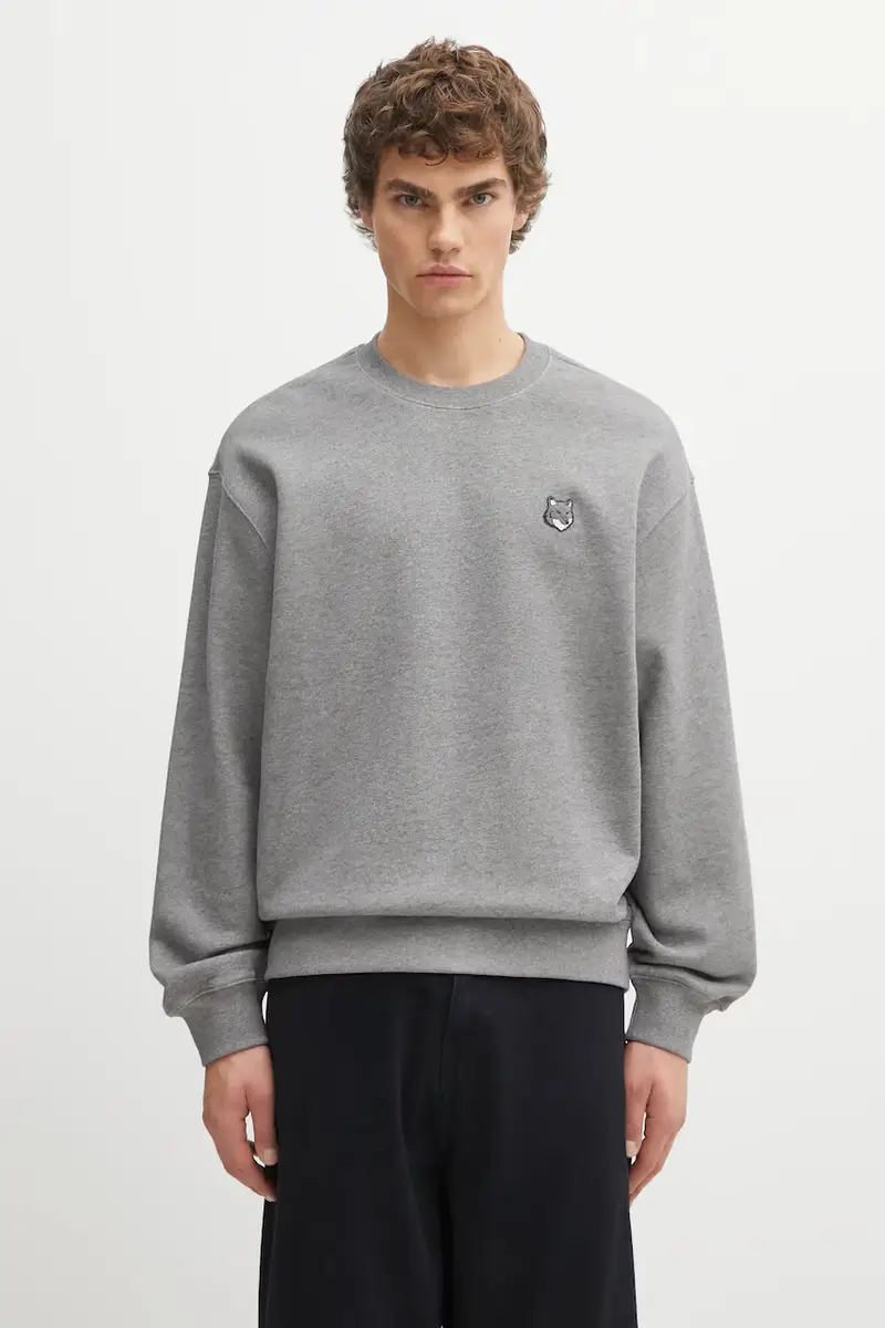 felpa in cotone Fox Head Comfort uomo colore grigio PM00304KM0341