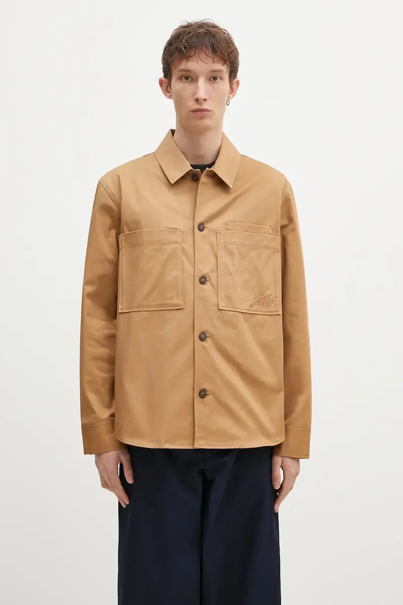 giacca camicia Overshirt colore beige MM00401WW0078