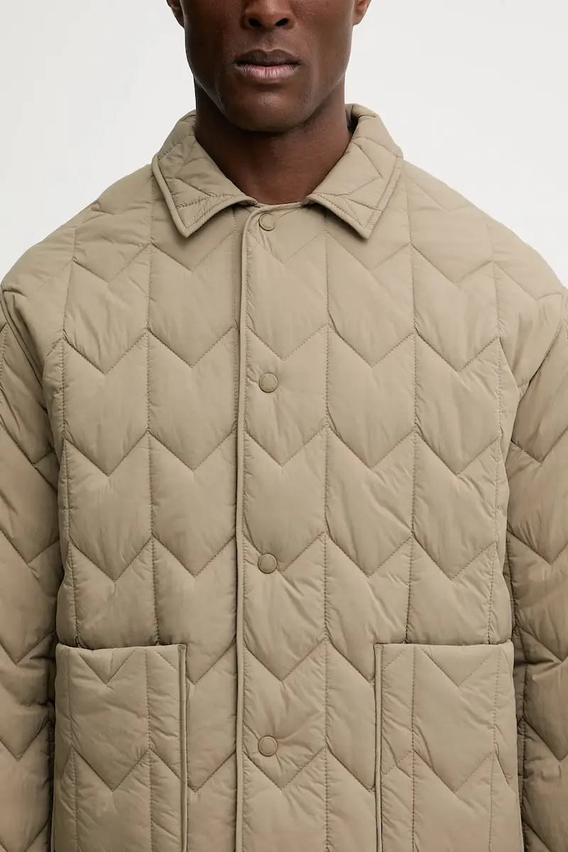 giacca Quilted colore beige PM02104WW9067 miniatura 4