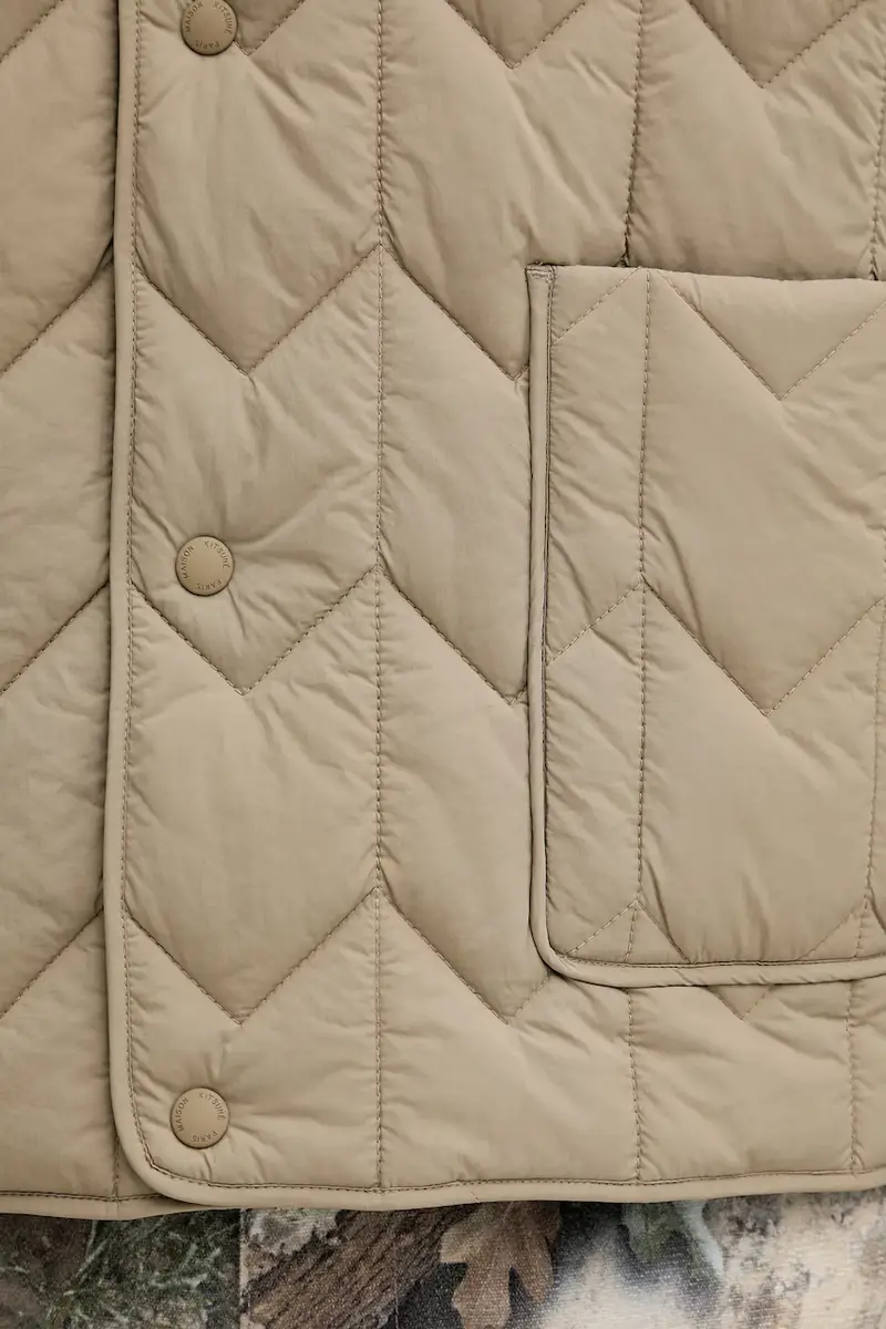 giacca Quilted colore beige PM02104WW9067 miniatura 5
