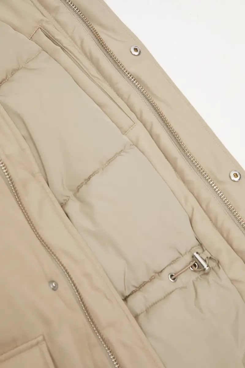 giacca Quilted Parka colore beige PM02212WW9070 miniatura 5