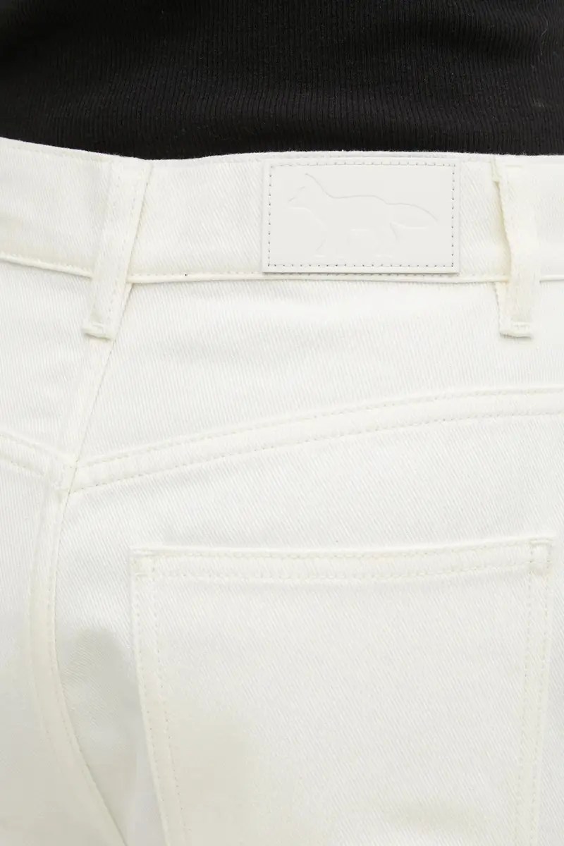 Maison Kitsune Jeans Donna Beige 3830379 miniatura 4
