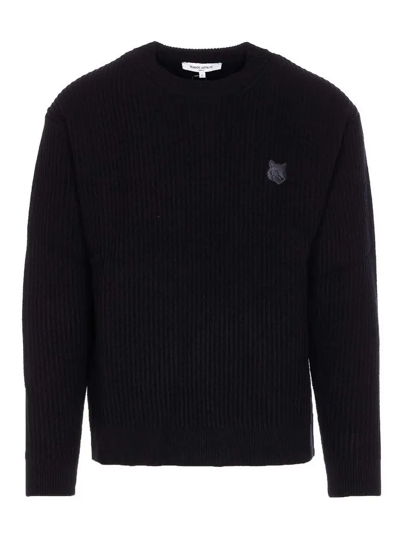 Maglione della volpe nera Nero