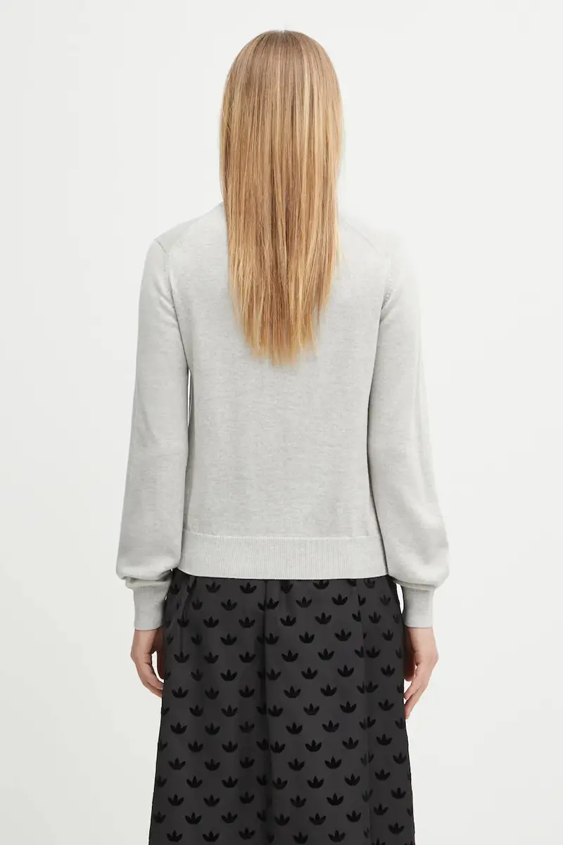 maglione in lana Bold Fox Head Patch donna colore beige MW00801KT1036 Grigio miniatura 3