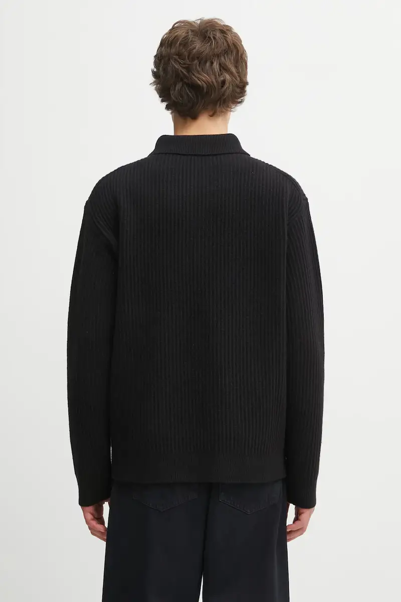 Maison Kitsune Polo Uomo Nero 3103134 miniatura 3