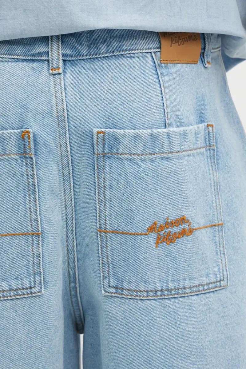 Maison Kitsune Jeans Uomo Blu 3376307 miniatura 4