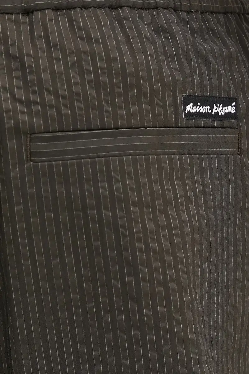 Maison Kitsune Bermuda Uomo Verde 3376552 miniatura 4